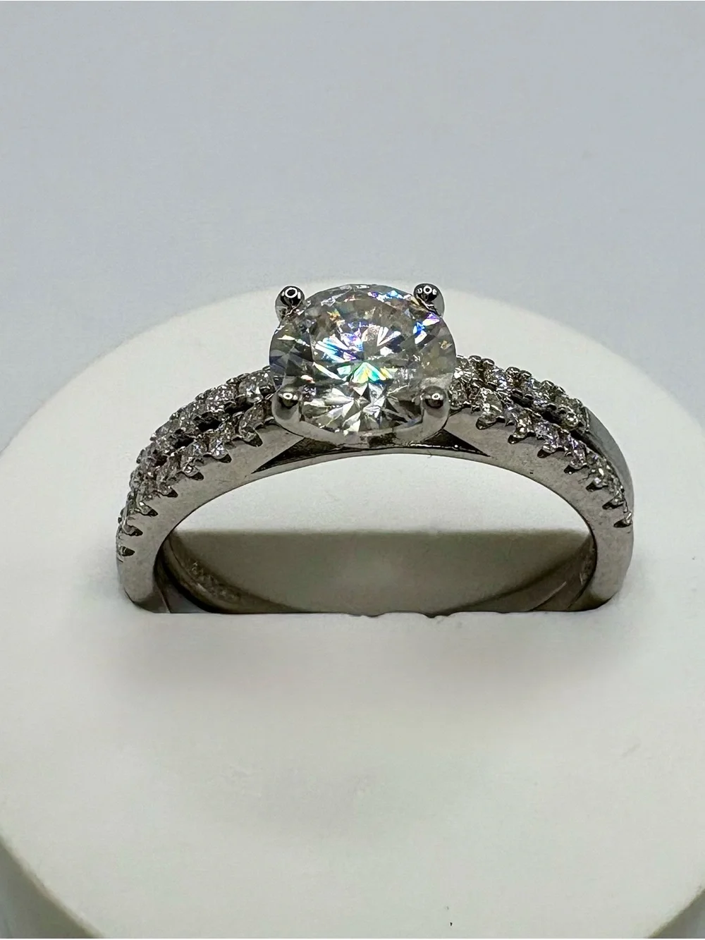✨ 1.41CTW Moissanite 2-Ring Set | 925 Sterling Silver | Size 8